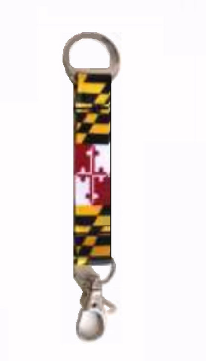 Maryland Flag Key Chain Mini Lanyard