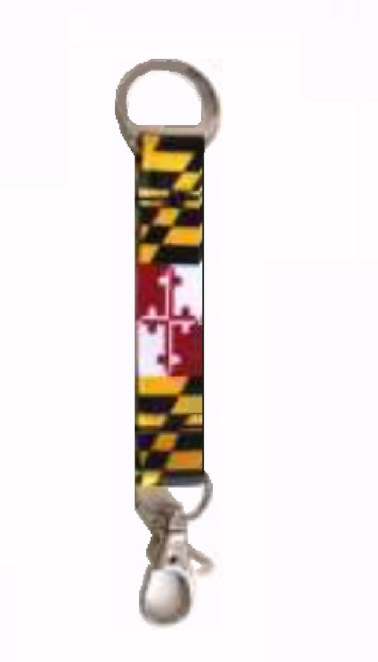 Maryland Flag Key Chain Mini Lanyard