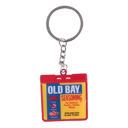 Old Bay Can Metal Keyring Keychain