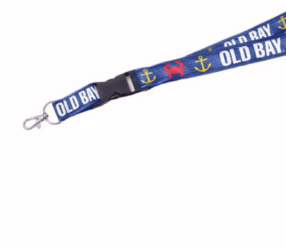 Old Bay Crab And Anchor Keyring Keychain and ID Lanyard