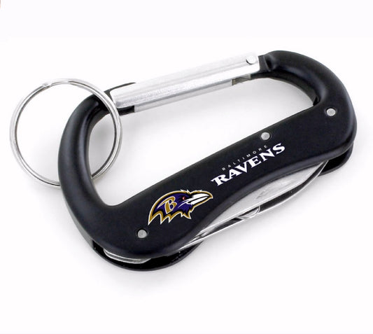 Baltimore Ravens NFL Licensed Carabiner Multi-Tool Keychain