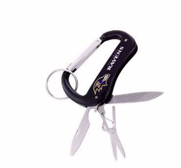 Baltimore Ravens NFL Licensed Carabiner Multi-Tool Keychain
