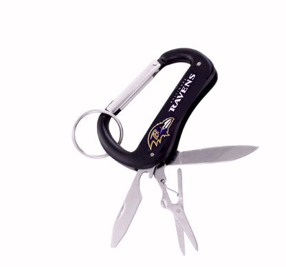 Baltimore Ravens NFL Licensed Carabiner Multi-Tool Keychain