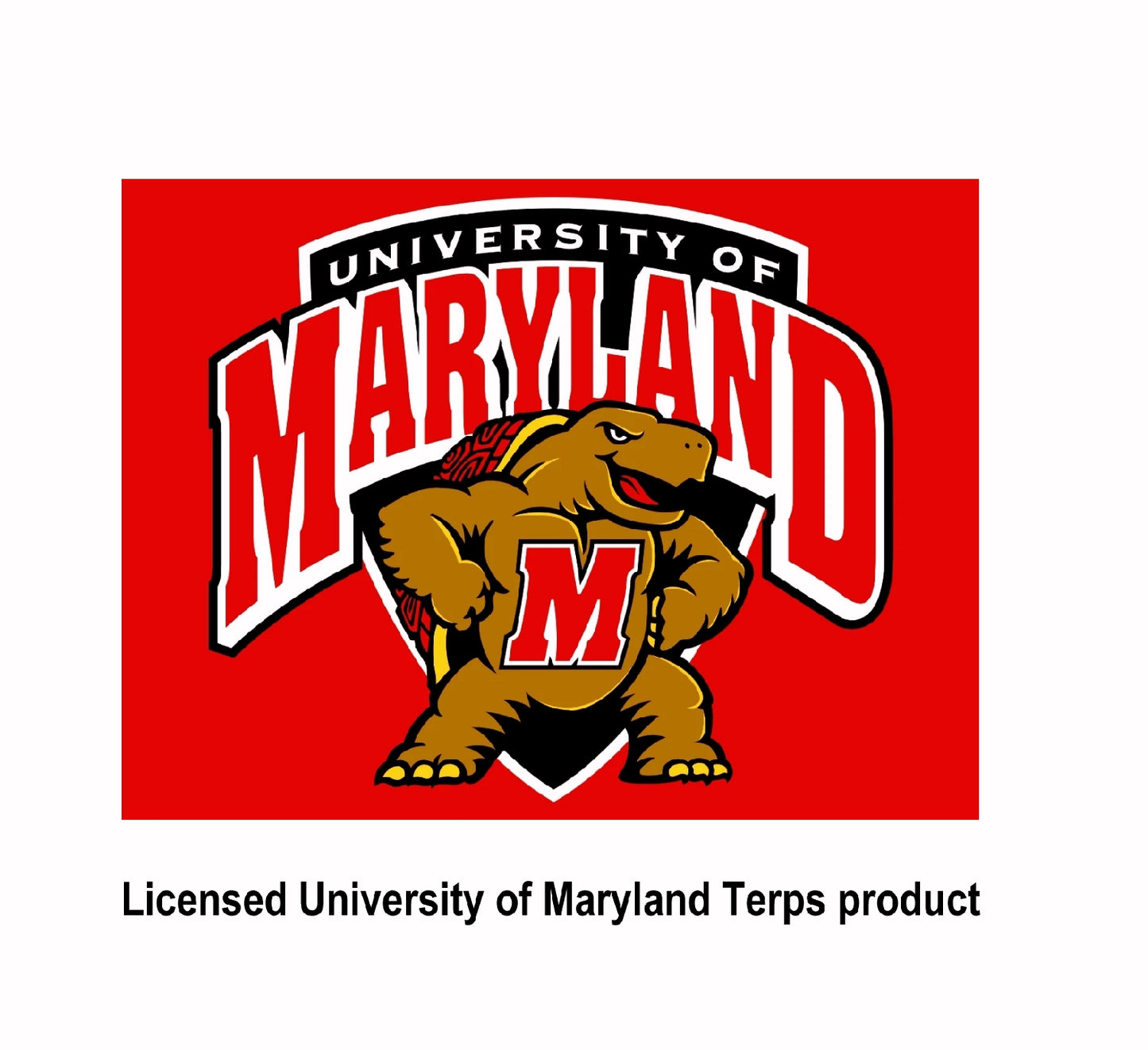 University of MD Terps Testudo Flowers Throw Pillow