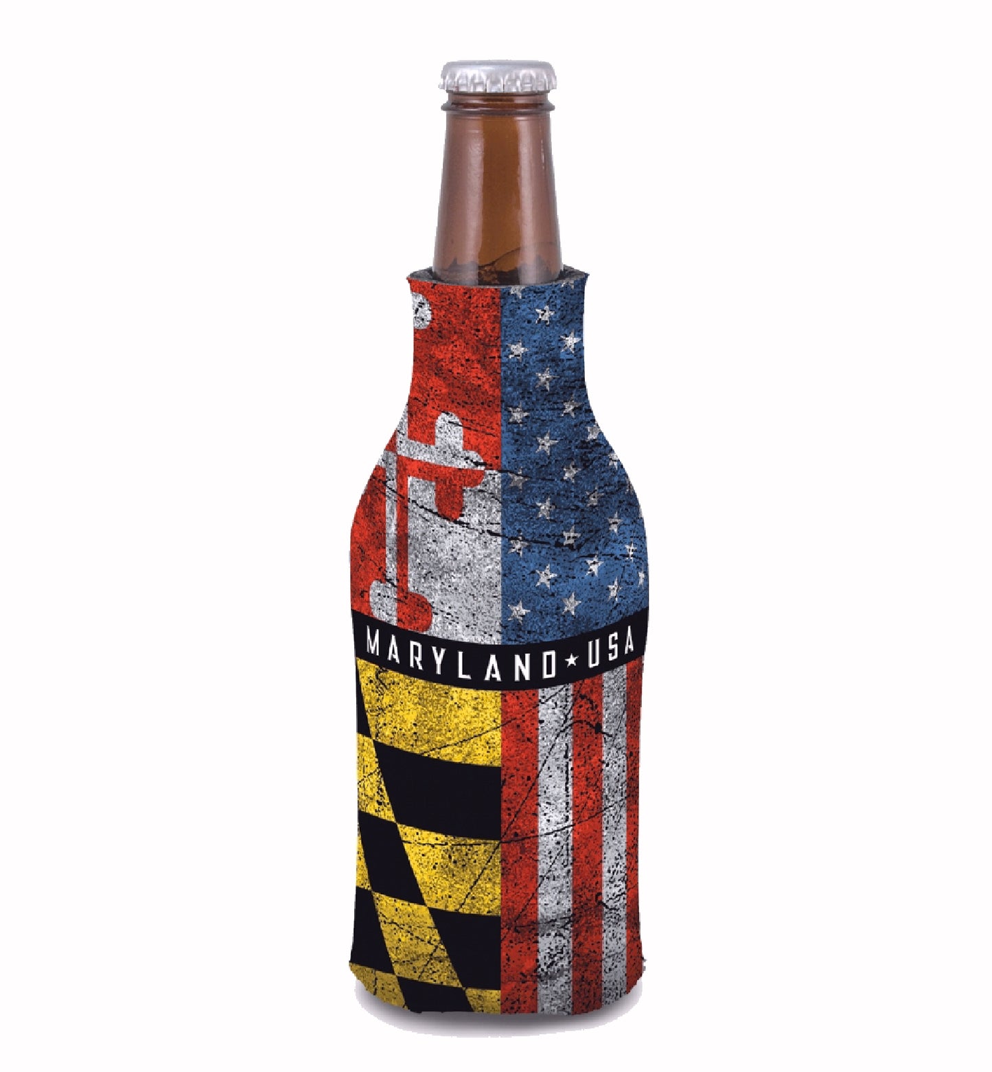Maryland USA Flags Insulated Bottle Hugger