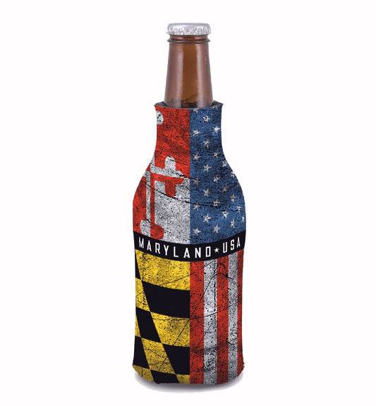 Maryland USA Flags Insulated Bottle Hugger