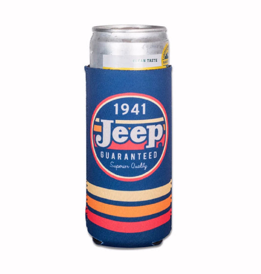Jeep 1941 Vintage Stripes Insulated Slim Can Holder