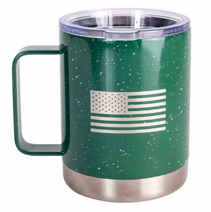 Jeep USA Star Green 10 Ounce Vacuum-Insulated Stainless Steel Travel Mug