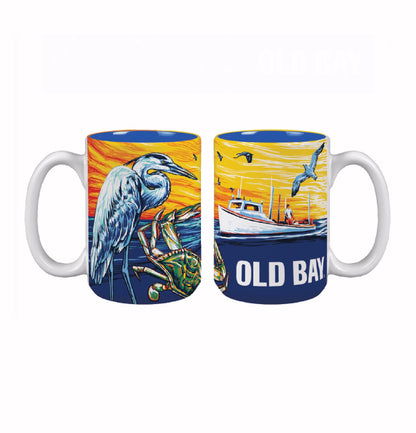 Old Bay Harbor Scenes Can Coffee Soup Mug