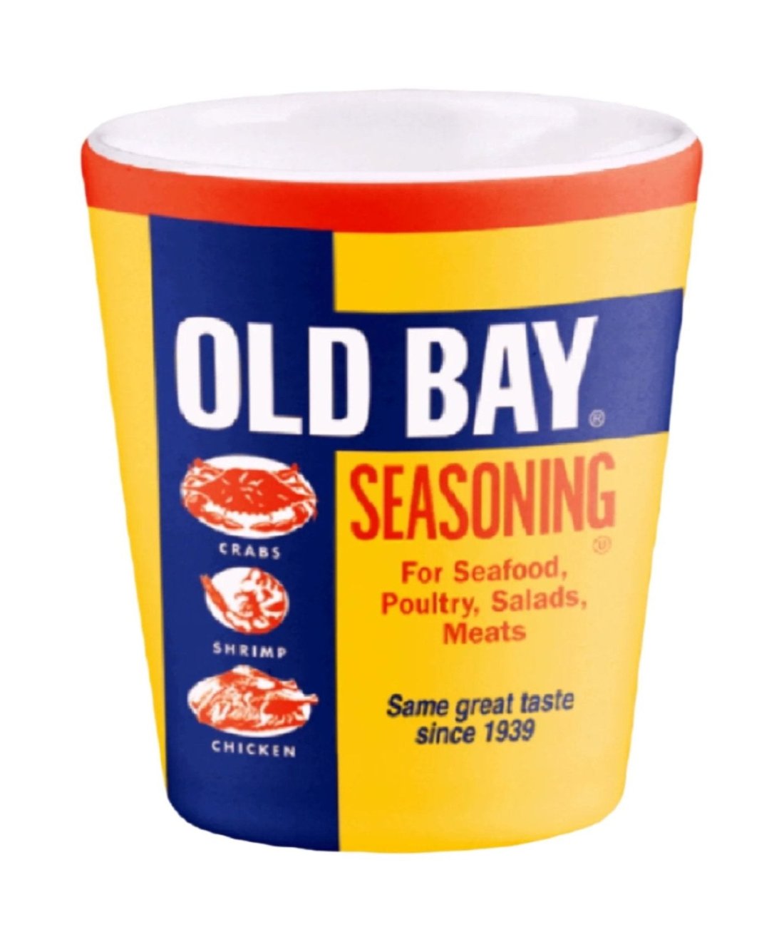 Old Bay Can Logo Shot Glass