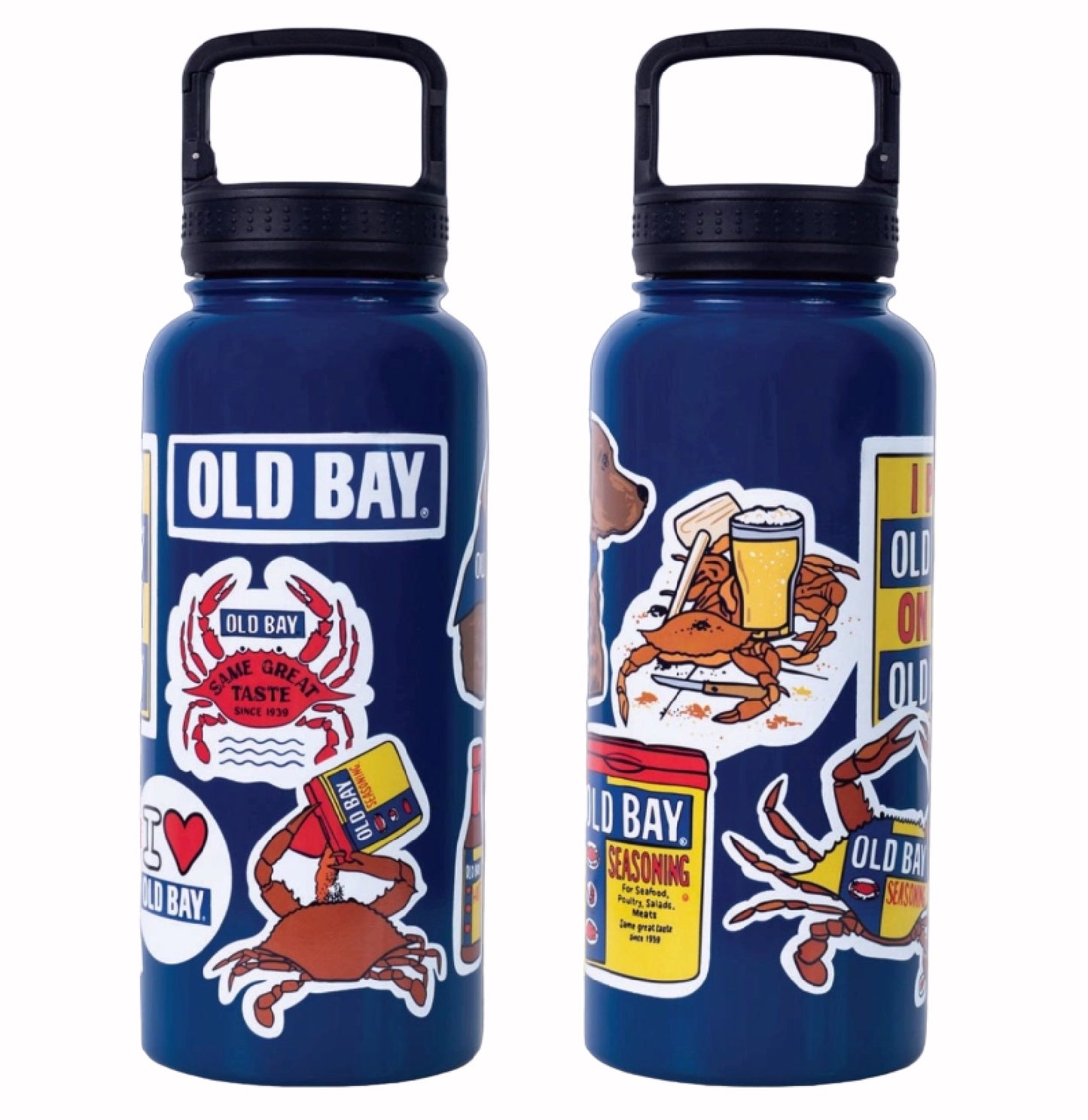 Old Bay Stickers Hot/Cold 1 Quart Vacuum-Insulated Stainless Steel Travel Container