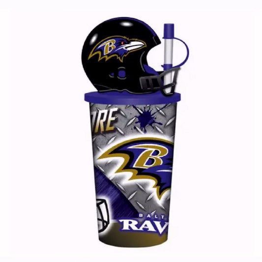 Baltimore Ravens 32oz Helmet Drinking Travel Tumbler Cup
