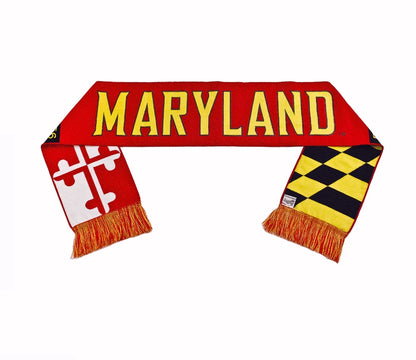 University of Maryland Terrapins Terps Scarf with Fringes