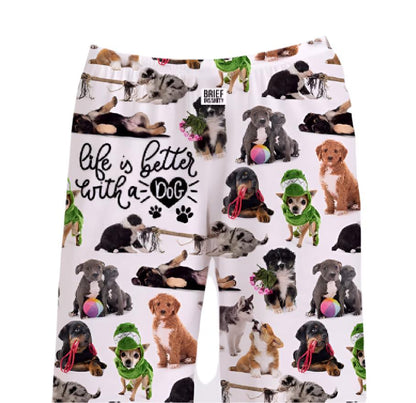 Brief Insanity Life Is Better with A Dog Lounge Pants Pajamas