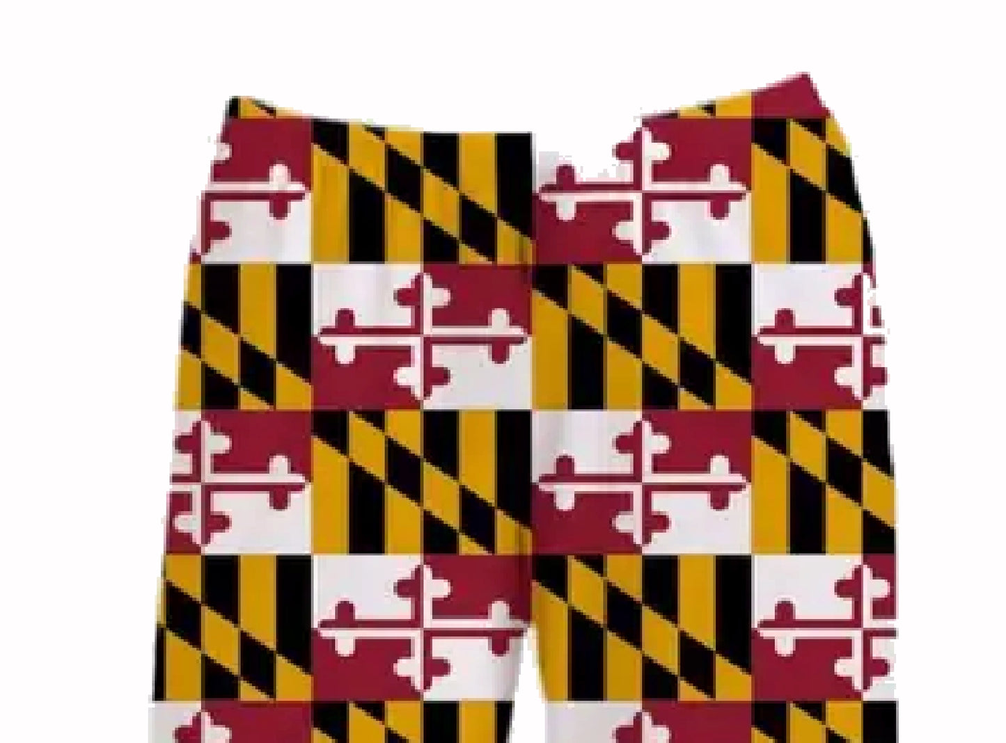 Brief Insanity Maryland Flag Lounge Pants Pajamas