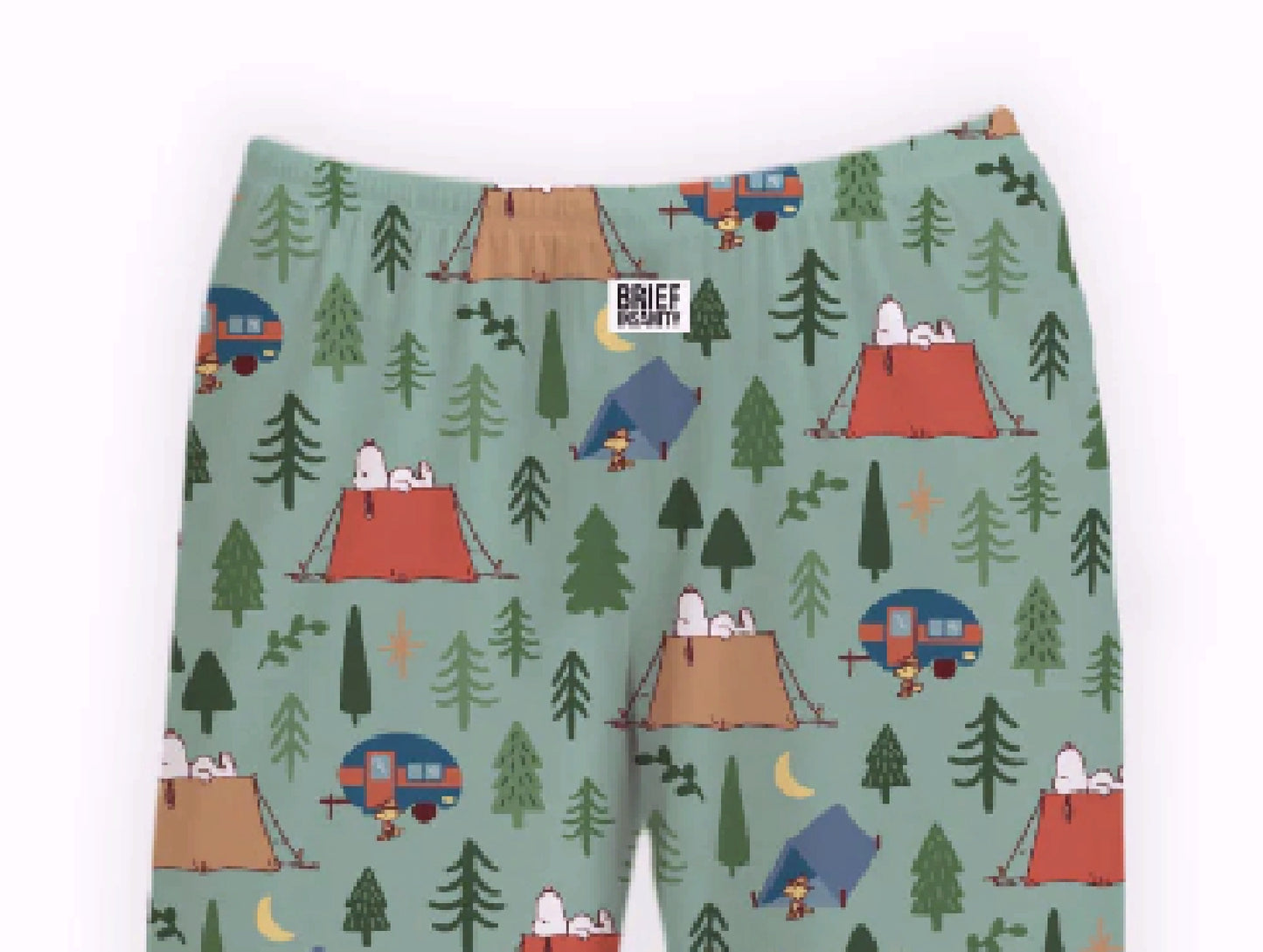 Brief Insanity Snoopy Camping Lounge Pants Pajamas