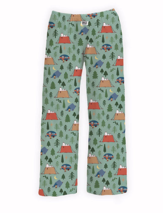 Brief Insanity Snoopy Camping RV Lounge Pants Pajamas