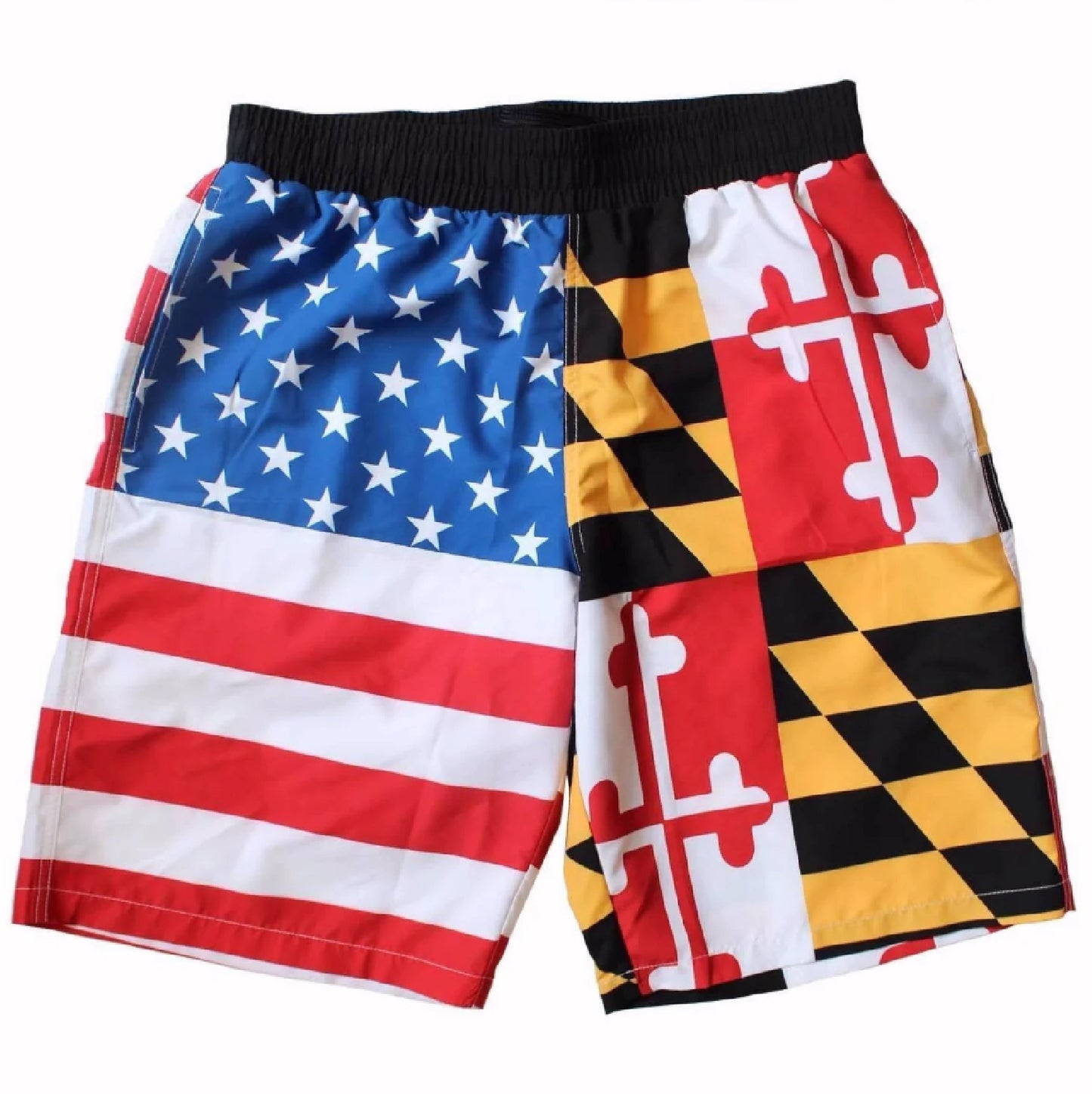 Route One Maryland & American Flag Board Shorts