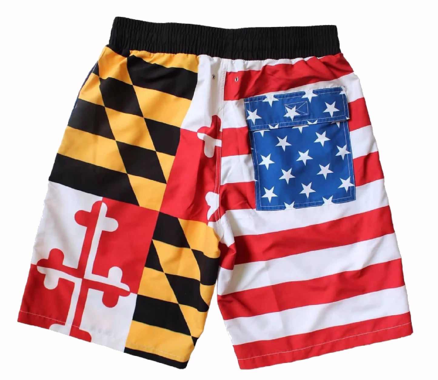 Route One Maryland & American Flag Board Shorts