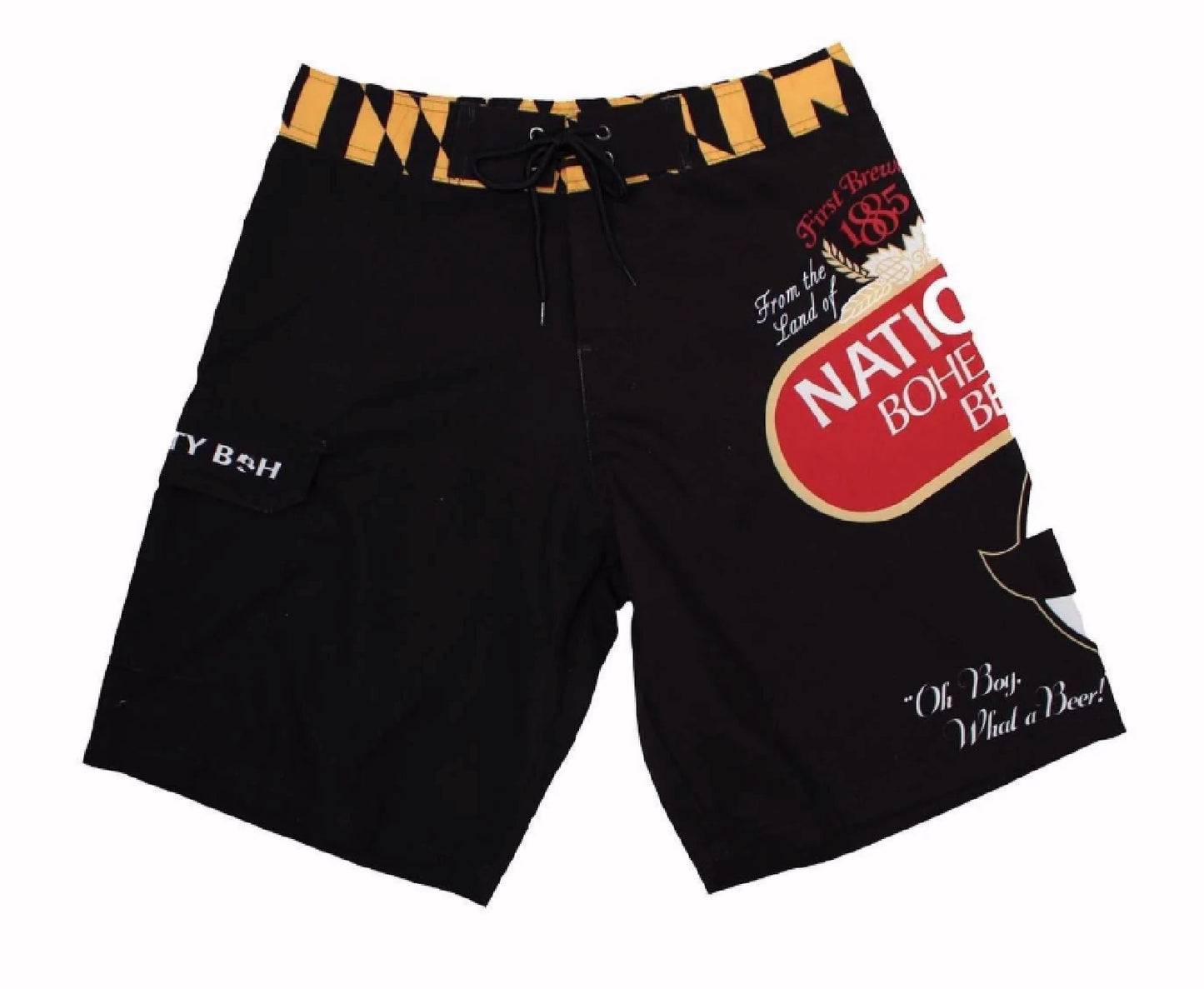 Route One National Bohemian Natty Boh Beer Board Shorts