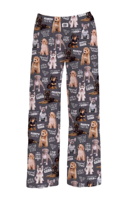 Brief Insanity Chalkboard Dog Lounge Pants Pajamas