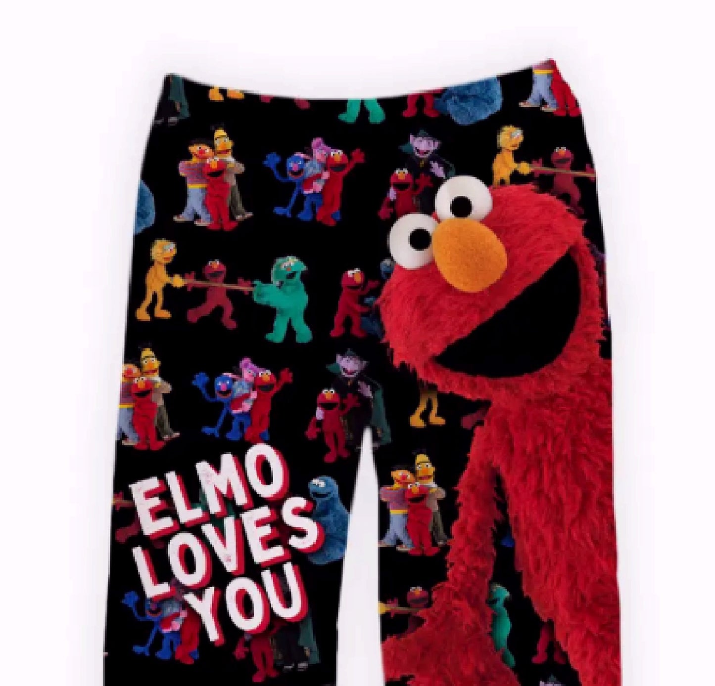 Brief Insanity Sesame Street Elmo Loves You Lounge Pants Pajamas