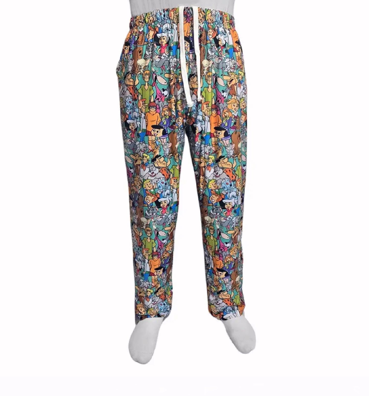 Brief Insanity Saturday Morning Vintage Cartoons Lounge Pants Pajamas
