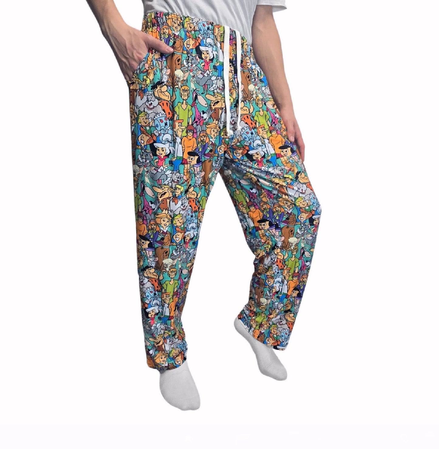 Brief Insanity Saturday Morning Vintage Cartoons Lounge Pants Pajamas