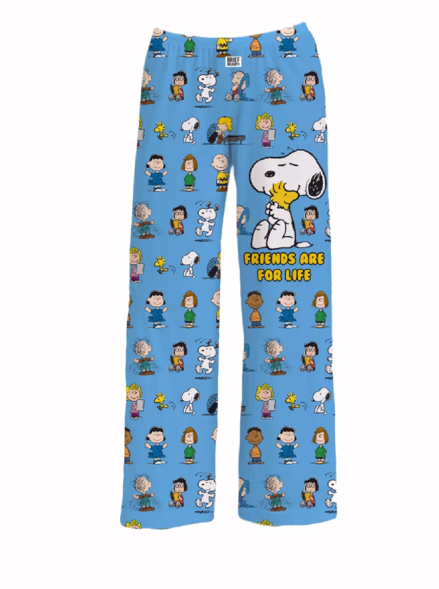 Brief Insanity Peanuts Snoopy Friends Are For Life Lounge Pants Pajamas