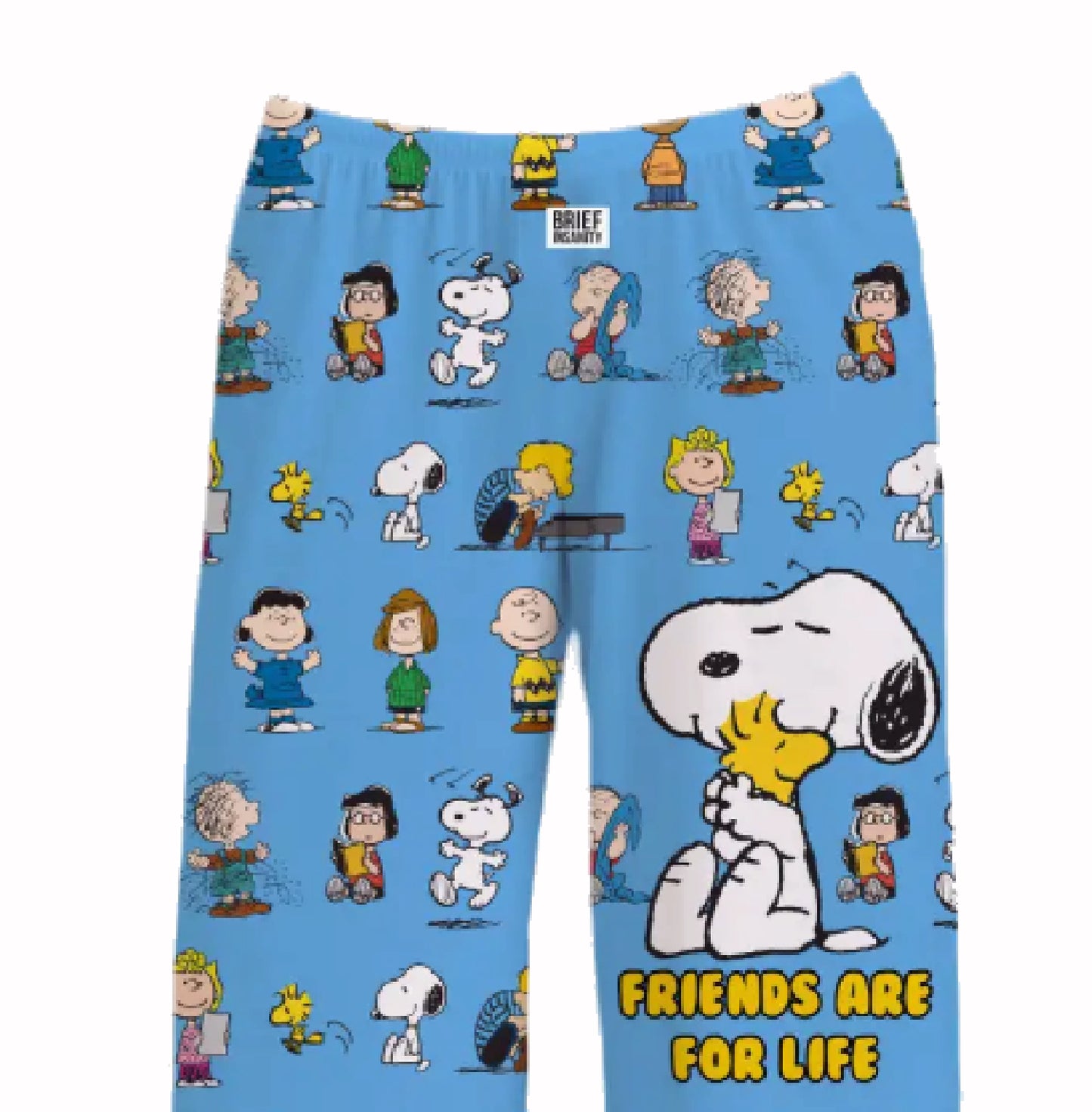 Brief Insanity Peanuts Snoopy Friends Are For Life Lounge Pants Pajamas