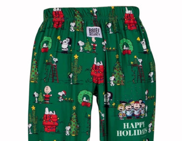 Brief Insanity Snoopy Happy Holidays Lounge Pants Pajamas