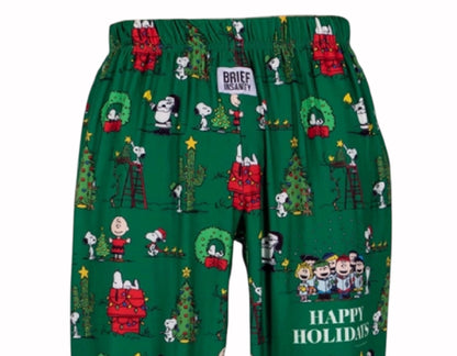 Brief Insanity Snoopy Happy Holidays Lounge Pants Pajamas