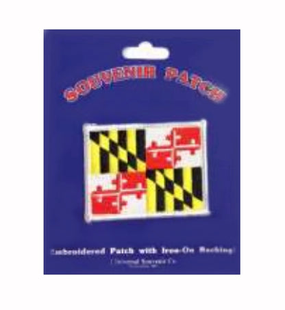 Maryland Flag Embroidered Iron-On Sew-On Patch