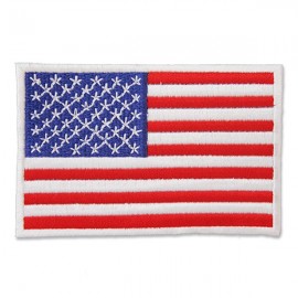 U.S. United States American Flag Embroidered Iron-On Sew-On Patch