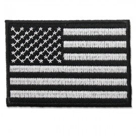 U.S. United States American Blackout Flag Embroidered Iron-On Sew-On Patch