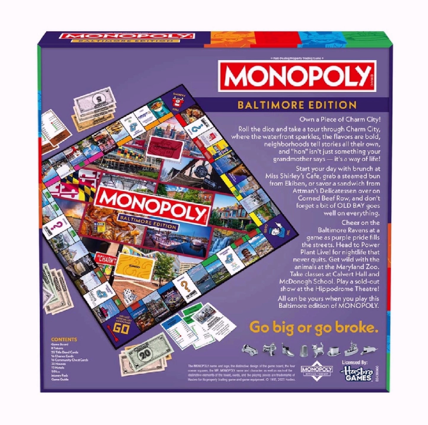Monopoly Board Game Official Baltimore Edition