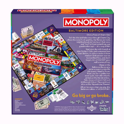 Monopoly Board Game Official Baltimore Edition