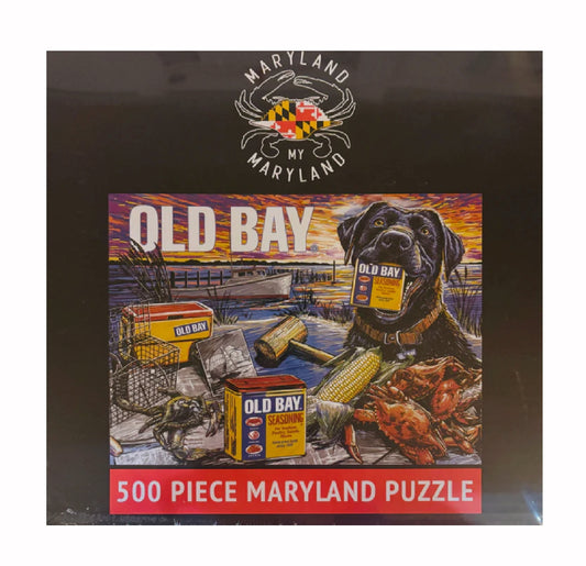 Old Bay Harbor Scene 500 Piece Jigsaw Puzzle