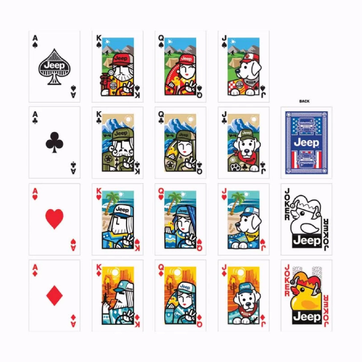 Jeep Playing Cards