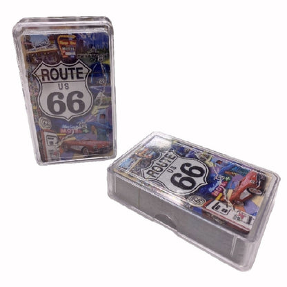 Route 66 Historic Playing Cards With Carrying Case