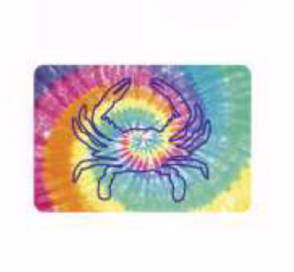 Crab Tie Dye Playing Cards With Carrying Case