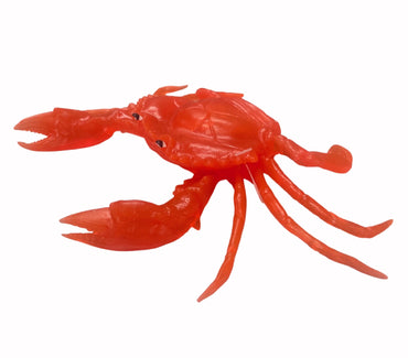 Red Crab Flexible Rubber Squeeky Toy