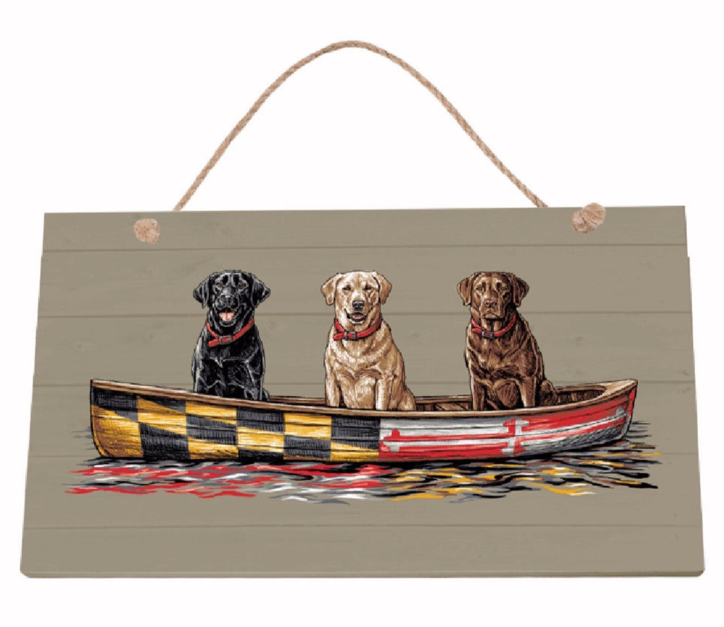 Maryland Dogs On A Cruise Hanging Wall Sign