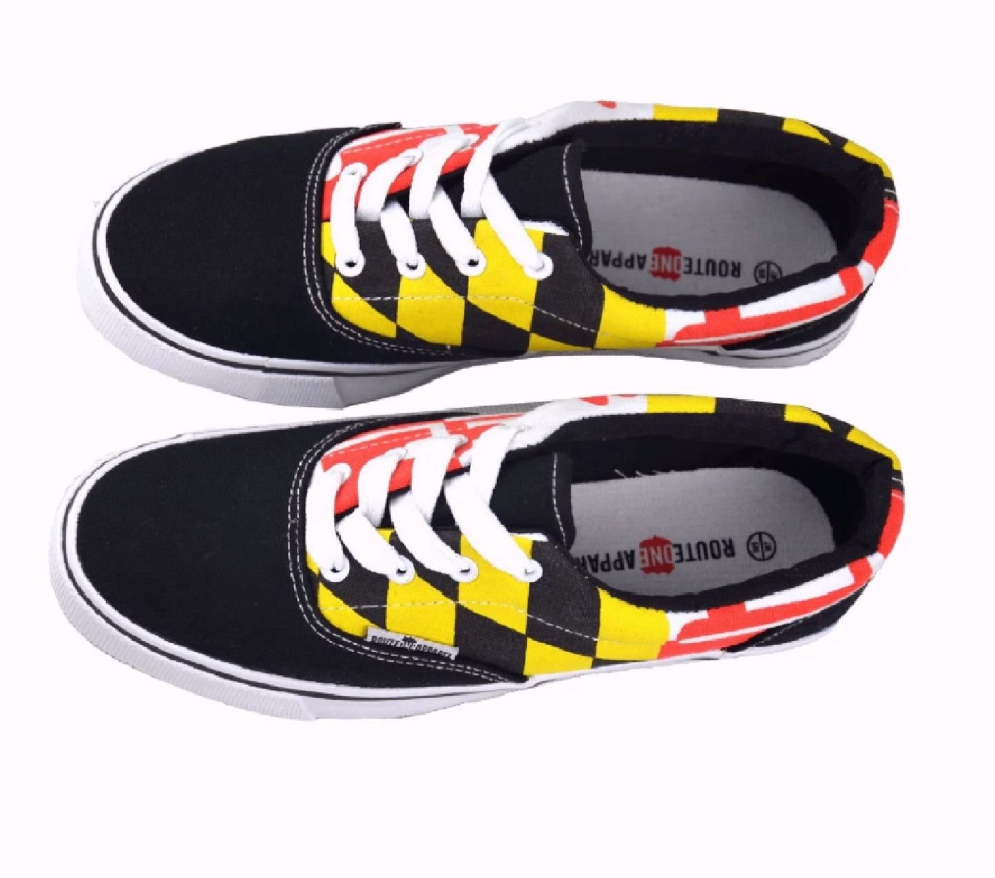 Route One Maryland Flag Casual Tennis Shoes Sneakers