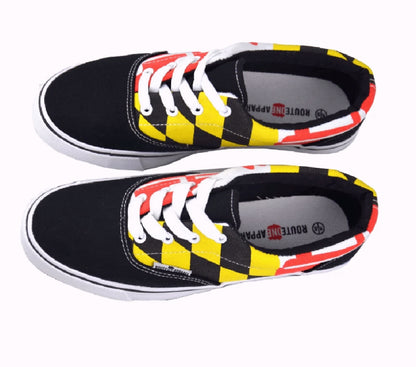 Route One Maryland Flag Casual Tennis Shoes Sneakers