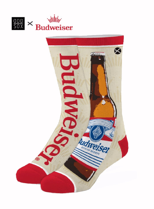 Budweiser Beer Split Athletic Crew Socks