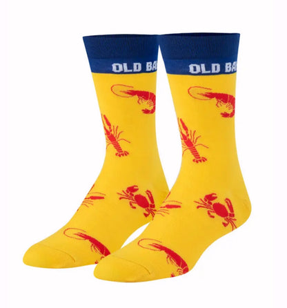 Old Bay Crab, Shrimp and Lobster Crew Crazy Socks