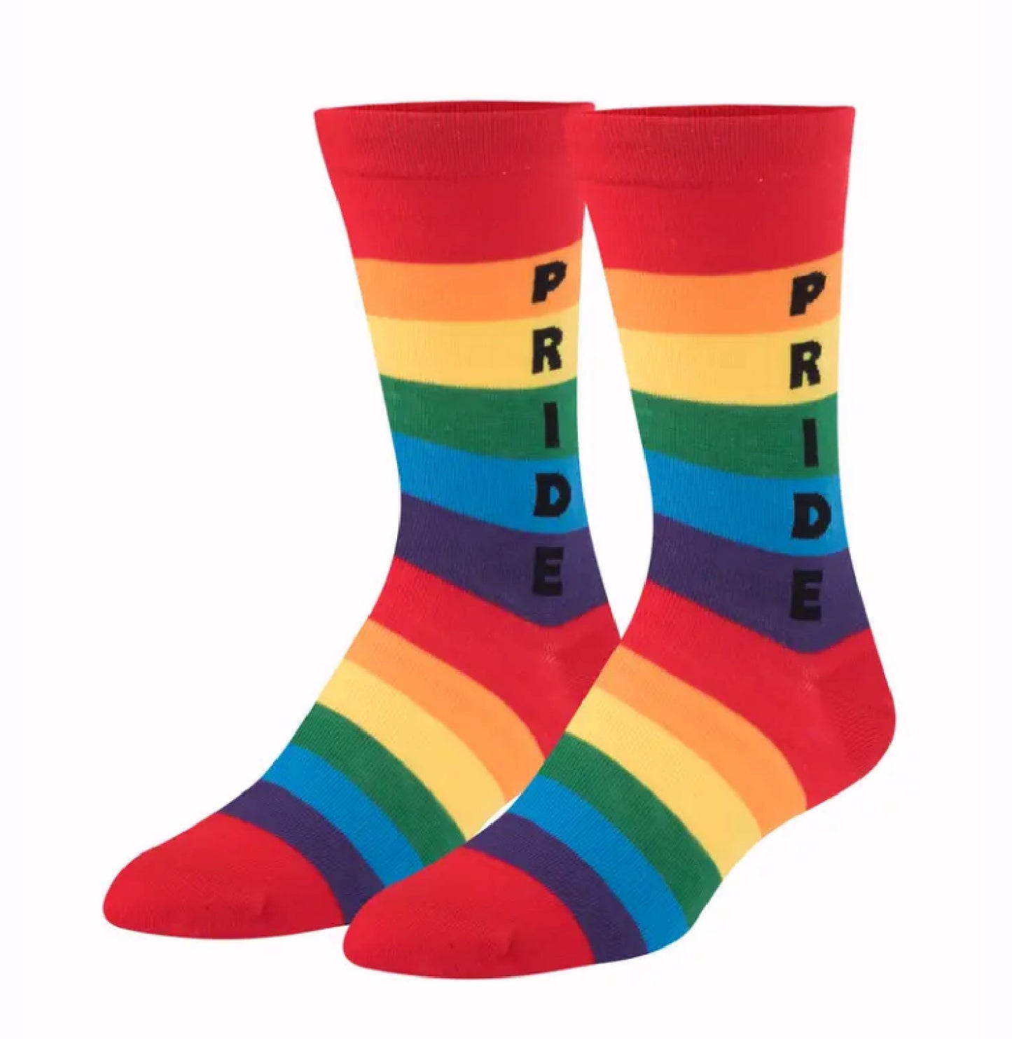 Pride Rainbow Crew Crazy Socks – Women / Teens