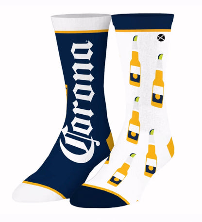 Corona Beer Split Athletic Crew Socks