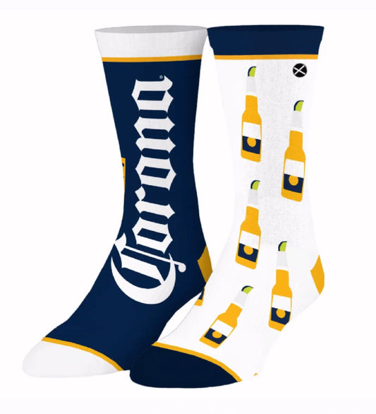 Corona Beer Split Athletic Crew Socks